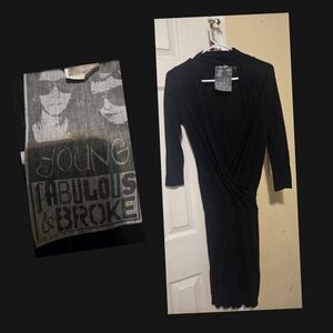 Young Fabulous & Broke Kids Black Wrap Tunic